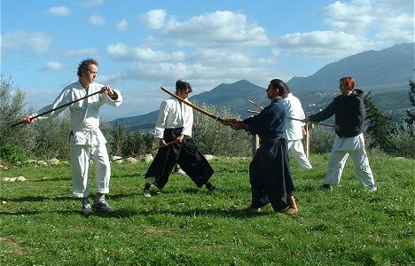 Lezione speciale di Aikido (Jo e Bokken) a Nippos, 2007